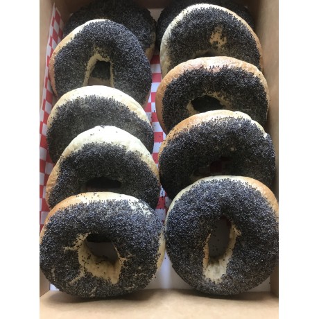 10 Poppy Seed Bagels